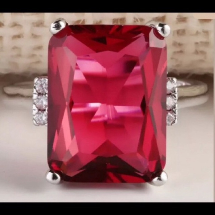 Dark Pink Ring
